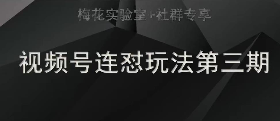 【副业项目7573期】梅花实验室社群连怼玩法第三期轻原创玩法+测素材方式缩略图